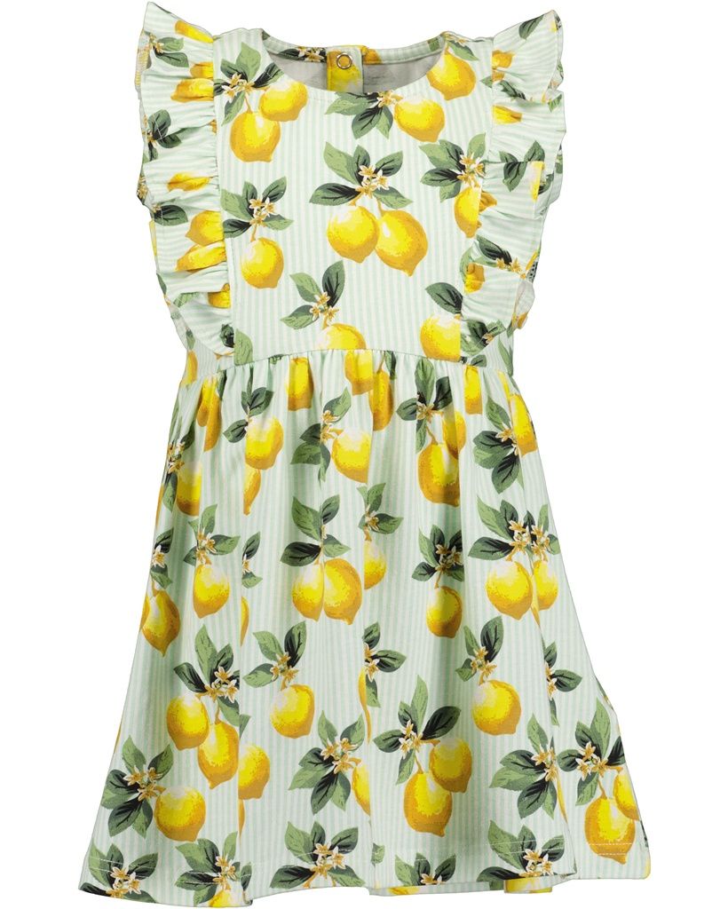 Blue Seven meisjes jurk citroen