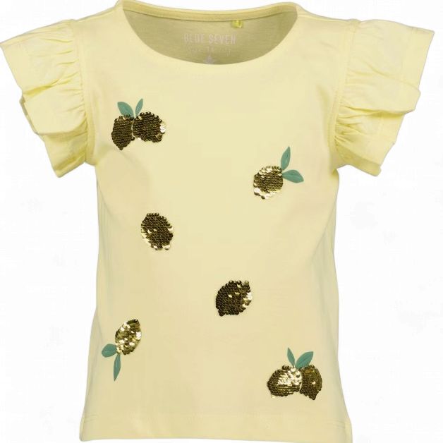 Blue Seven meisjes tshirt citroen geel