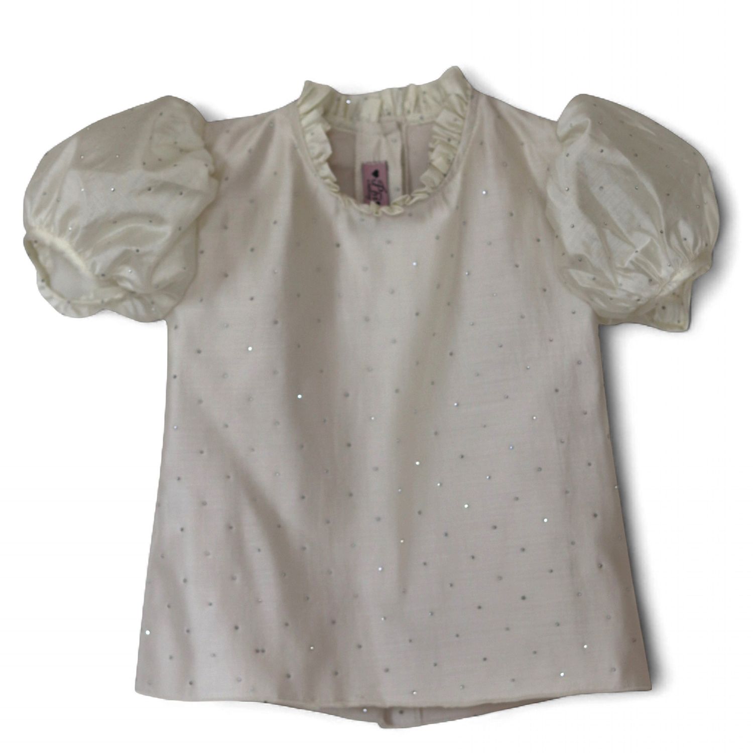 Phi meisjes blouse wit glitter