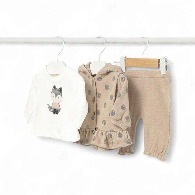 Mayoral baby meisjes set 3 delig beige