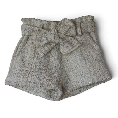Phi meisjes short goud glitter