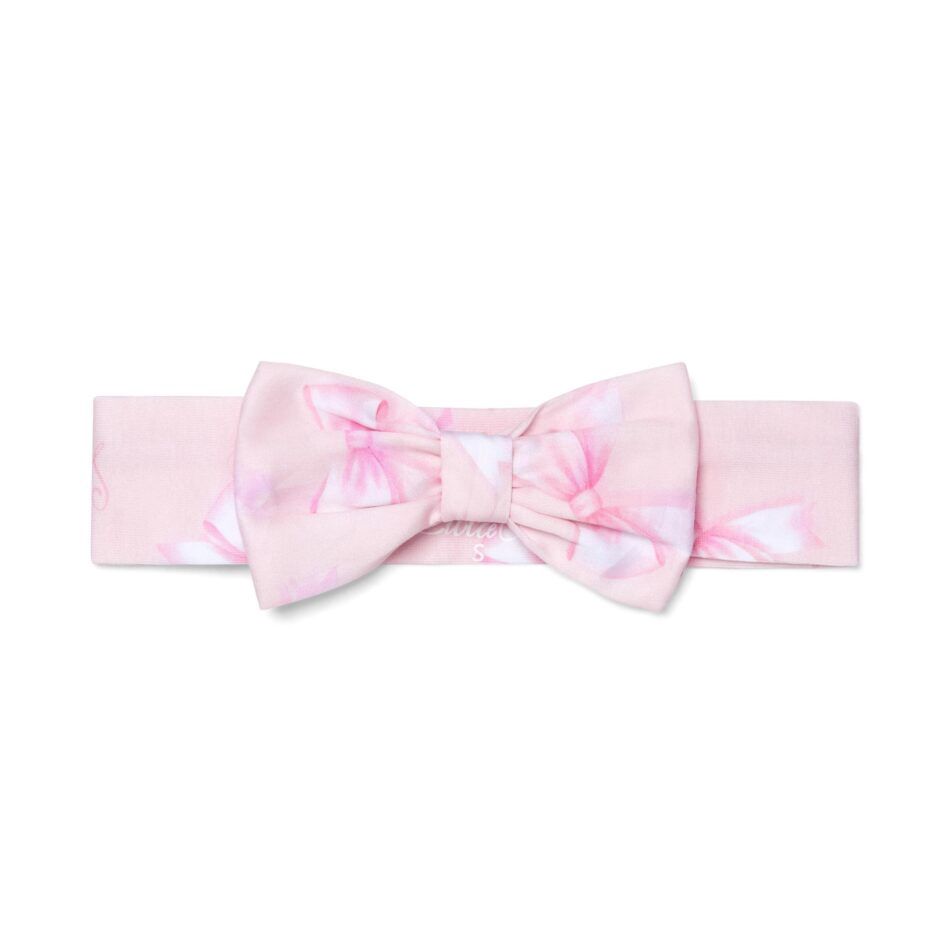 Little A Ora strik print haarband (Pink Blossom)