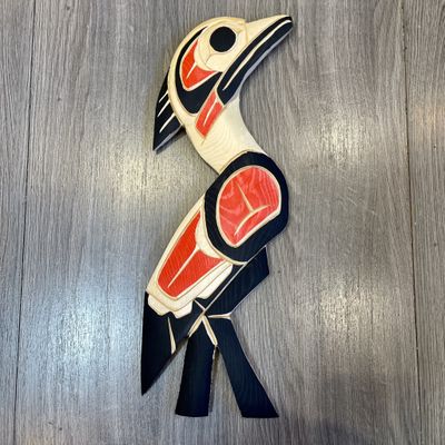 Aboriginal Heron Carving by Leo Mitchell
