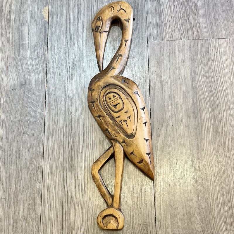 Heron Carving