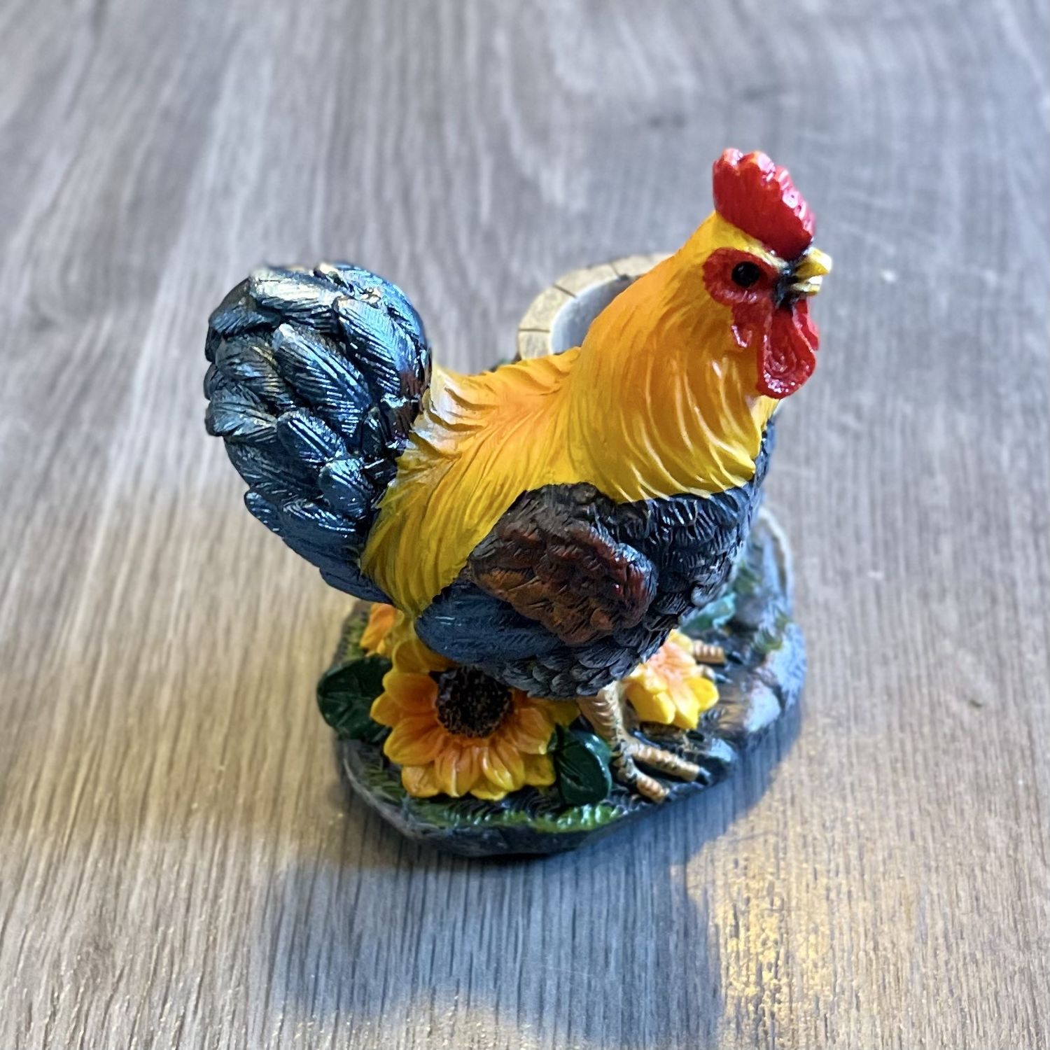 Rooster with Water Bucket