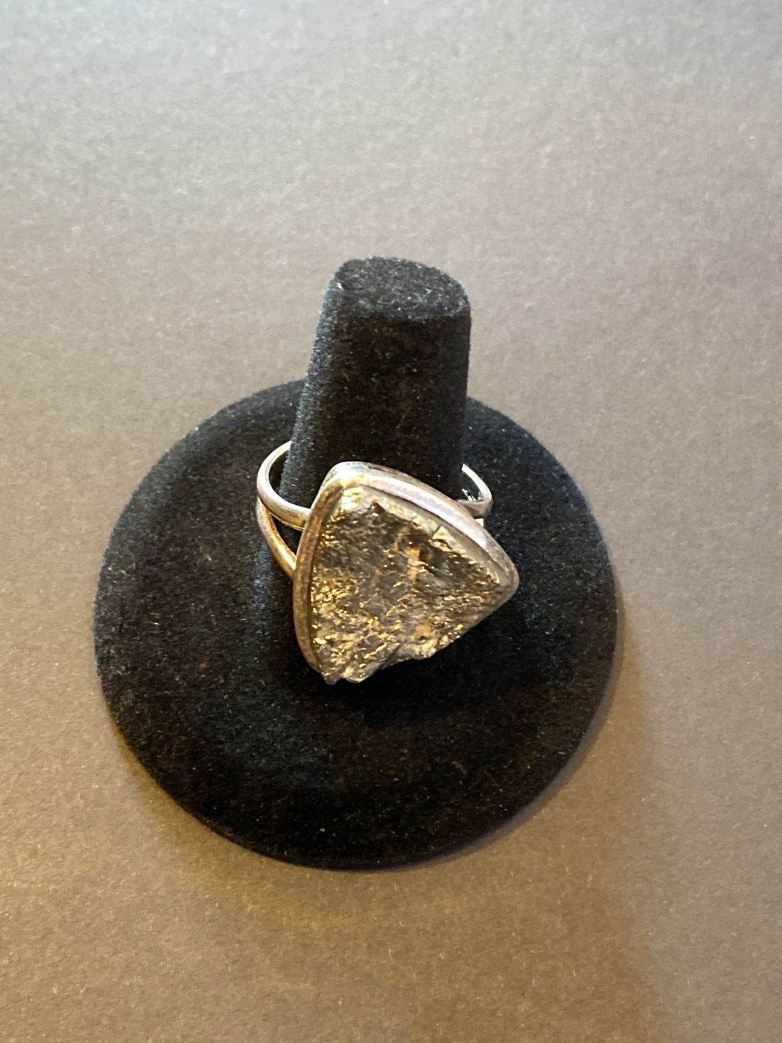 Grey Tourmaline Ring   .925   Size: 10