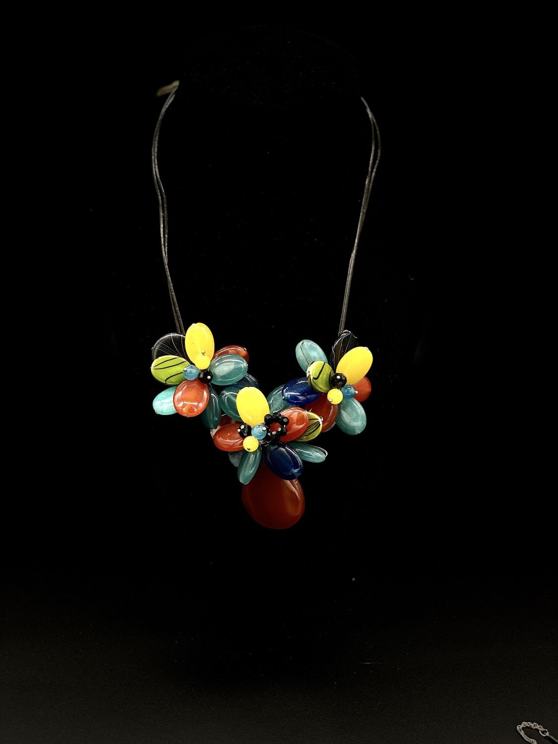 Hand made Multi Colour Glass Flower