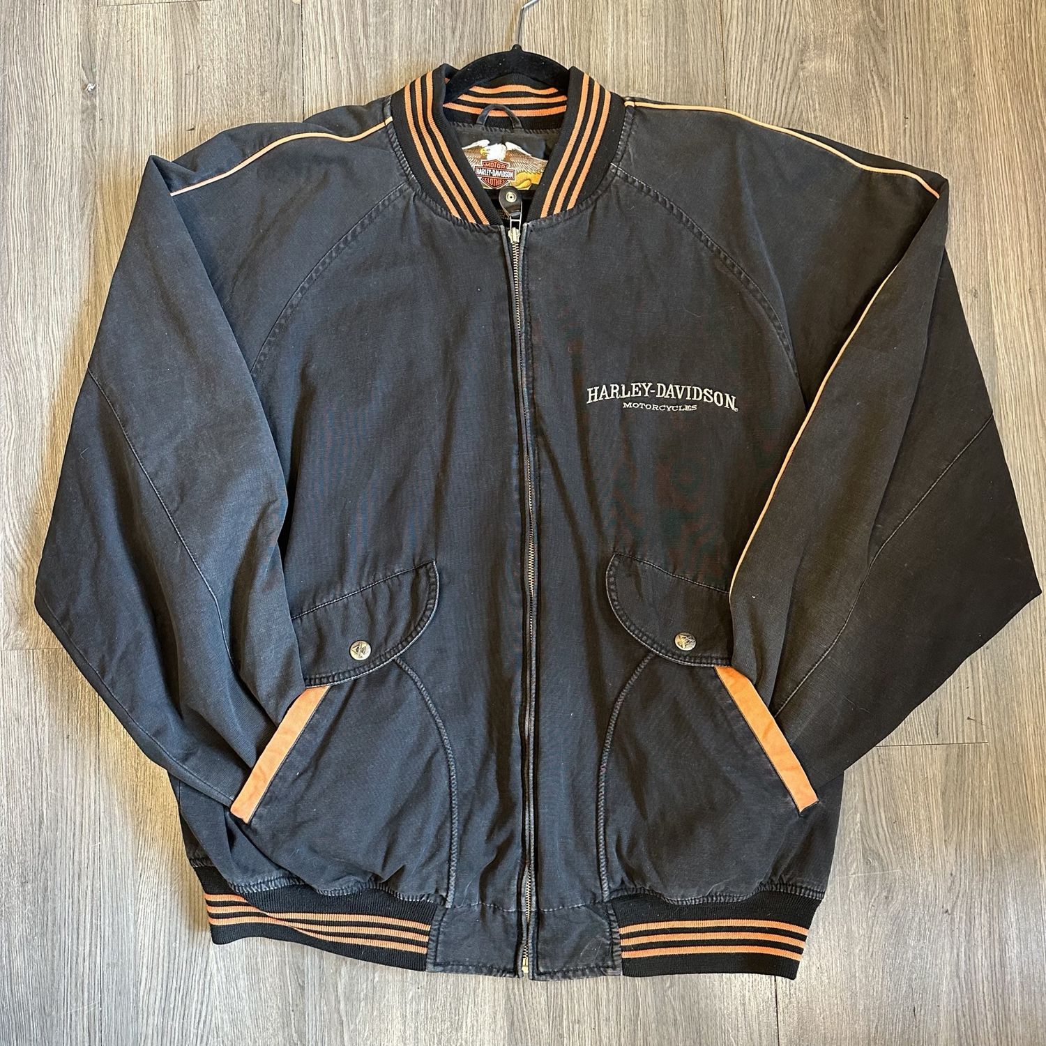 Harley Davidson Black Cotton Jacket