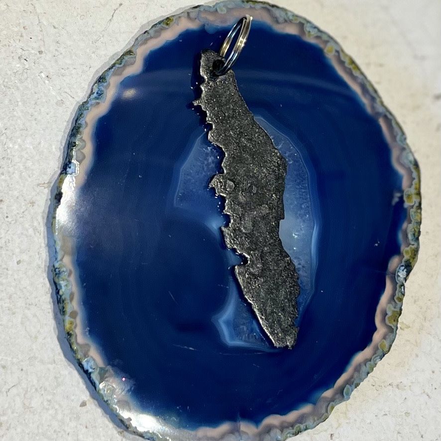 Metal Island Keychain