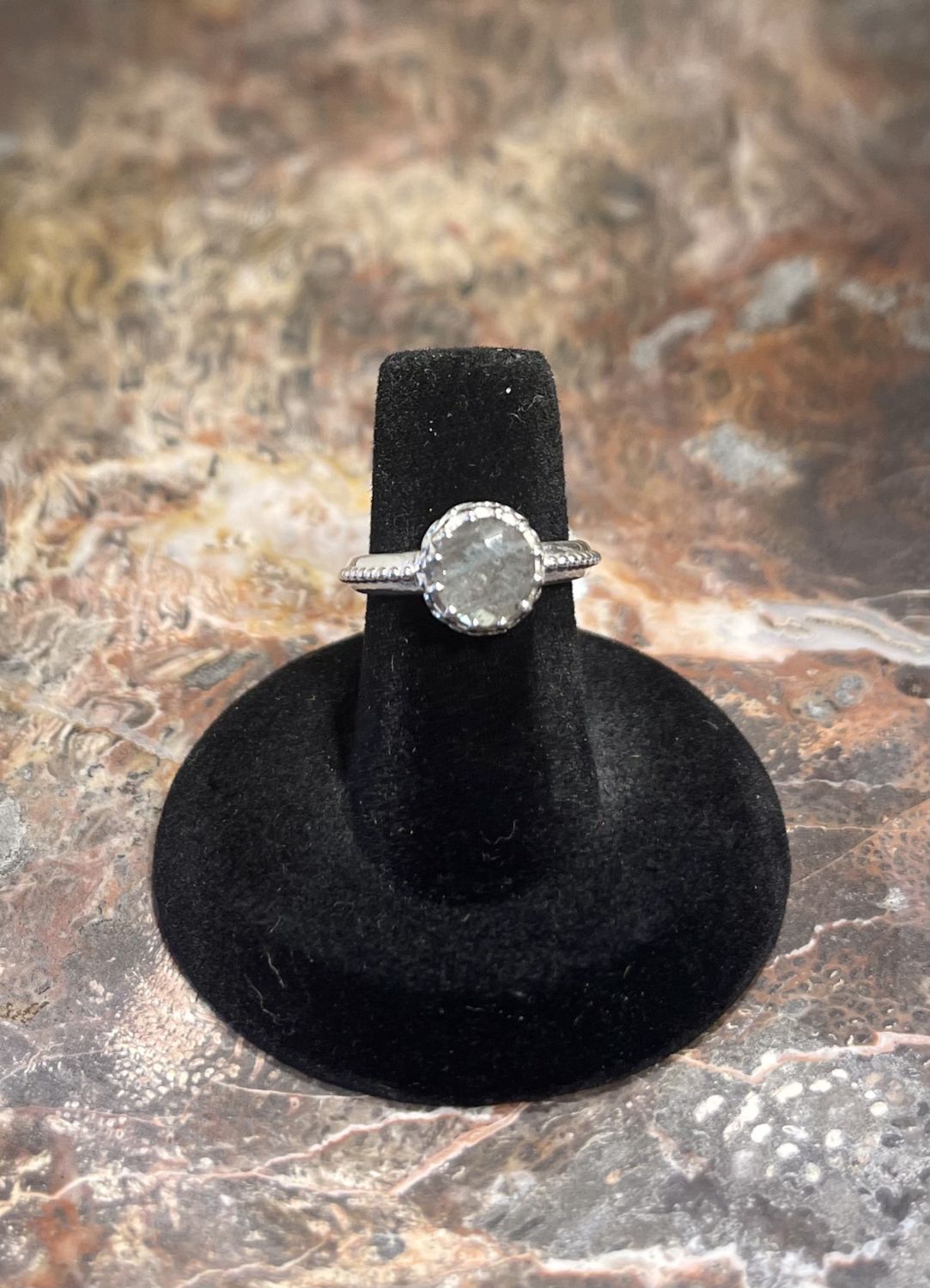 Labradorite Ring .925 Sz 6.5