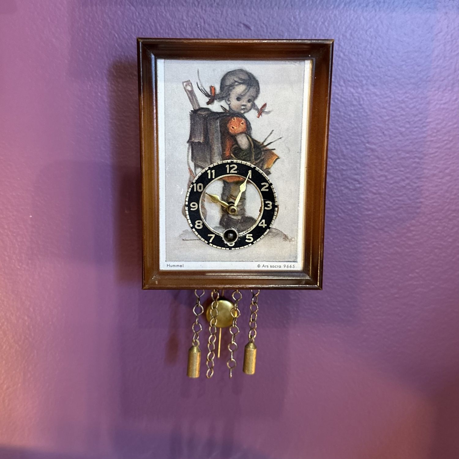 Vintage Hummel Wall Clock - with Key