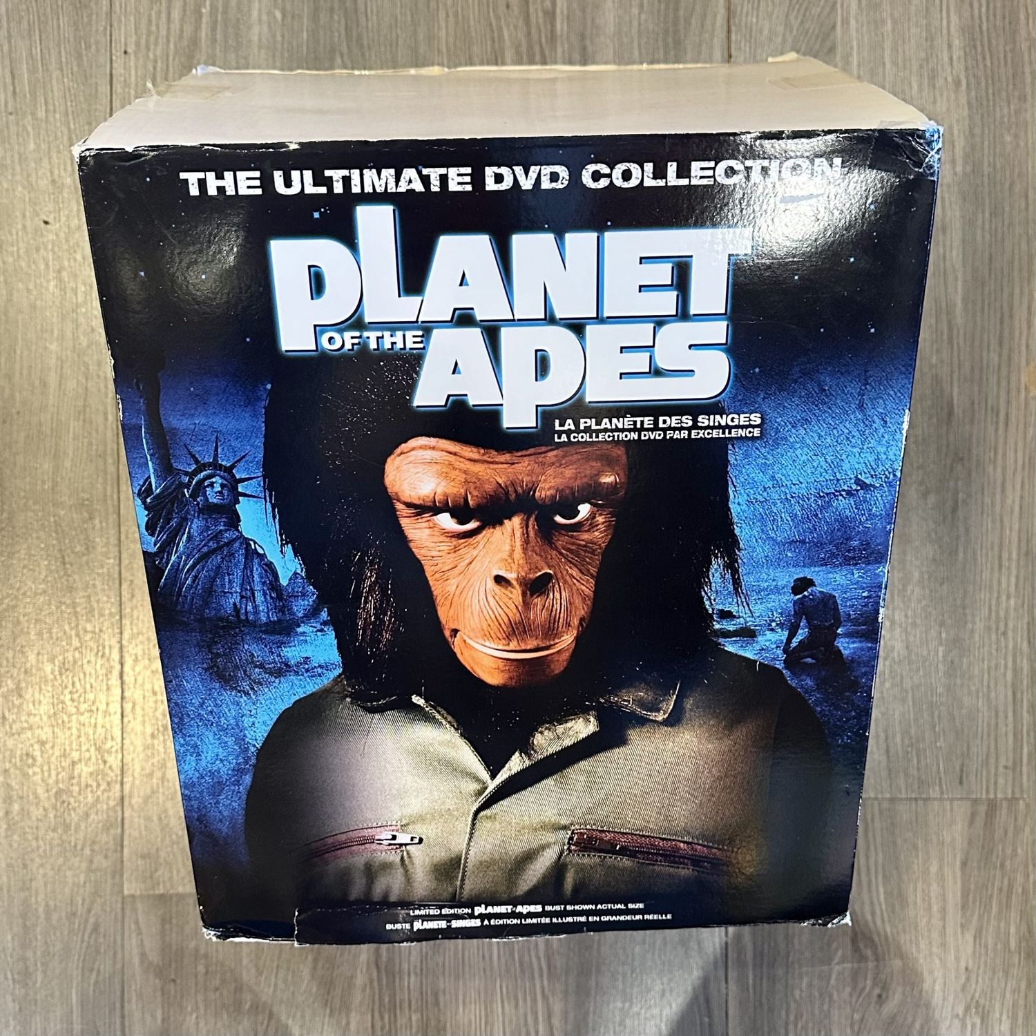 The Ultimate DVD Collection Planet of the Apes with  Limited Edition Cesar  Bust