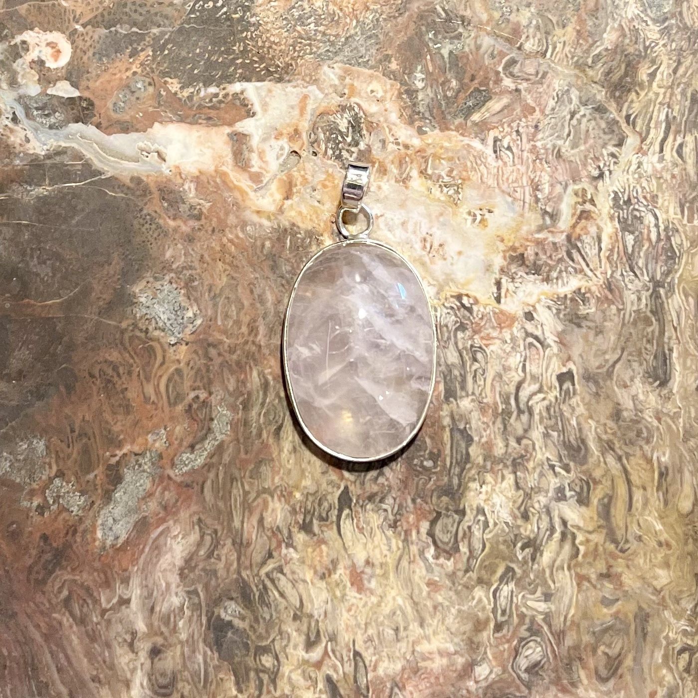 Quartz Stone Pendant .925