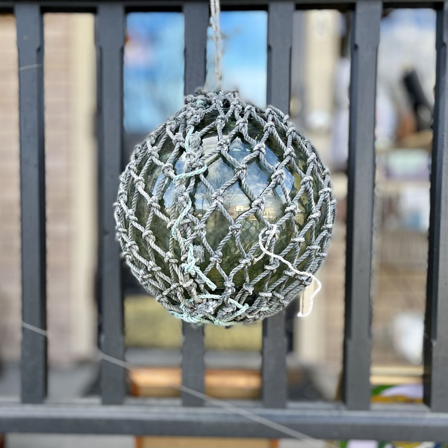 Glass Float 12&quot; Netted