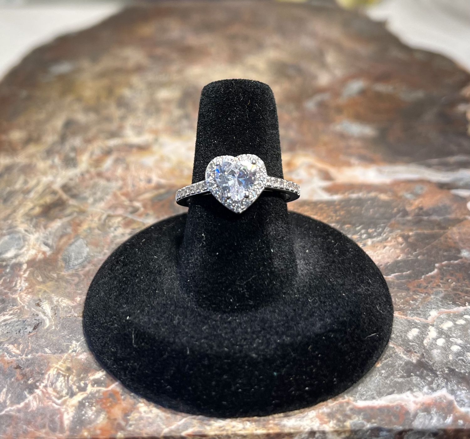 Moissanite Ring  .925  Sz8