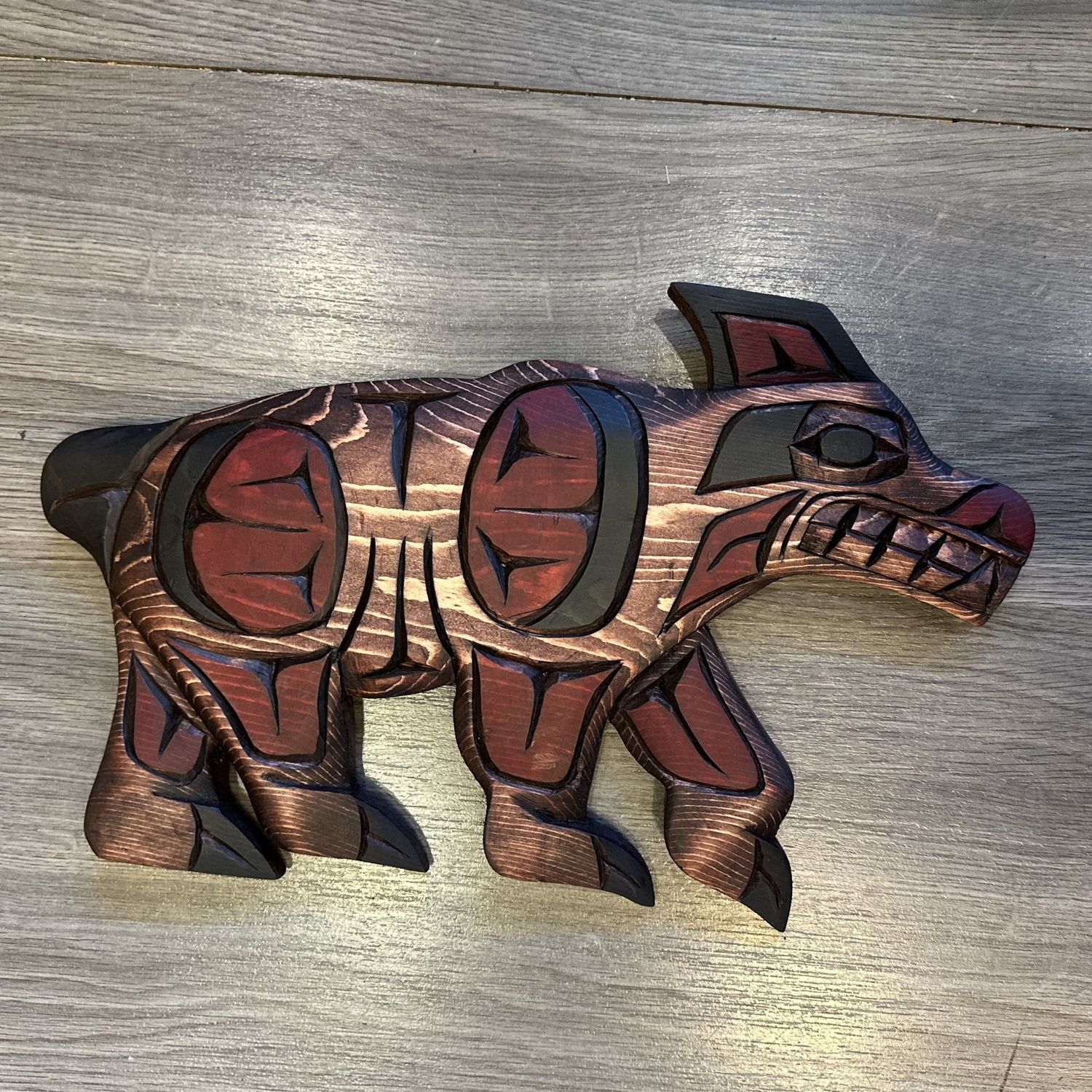 Walking Bear Carving - Carver: Connie Edwards