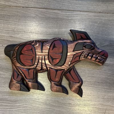 Walking Bear Carving - Carver: Connie Edwards