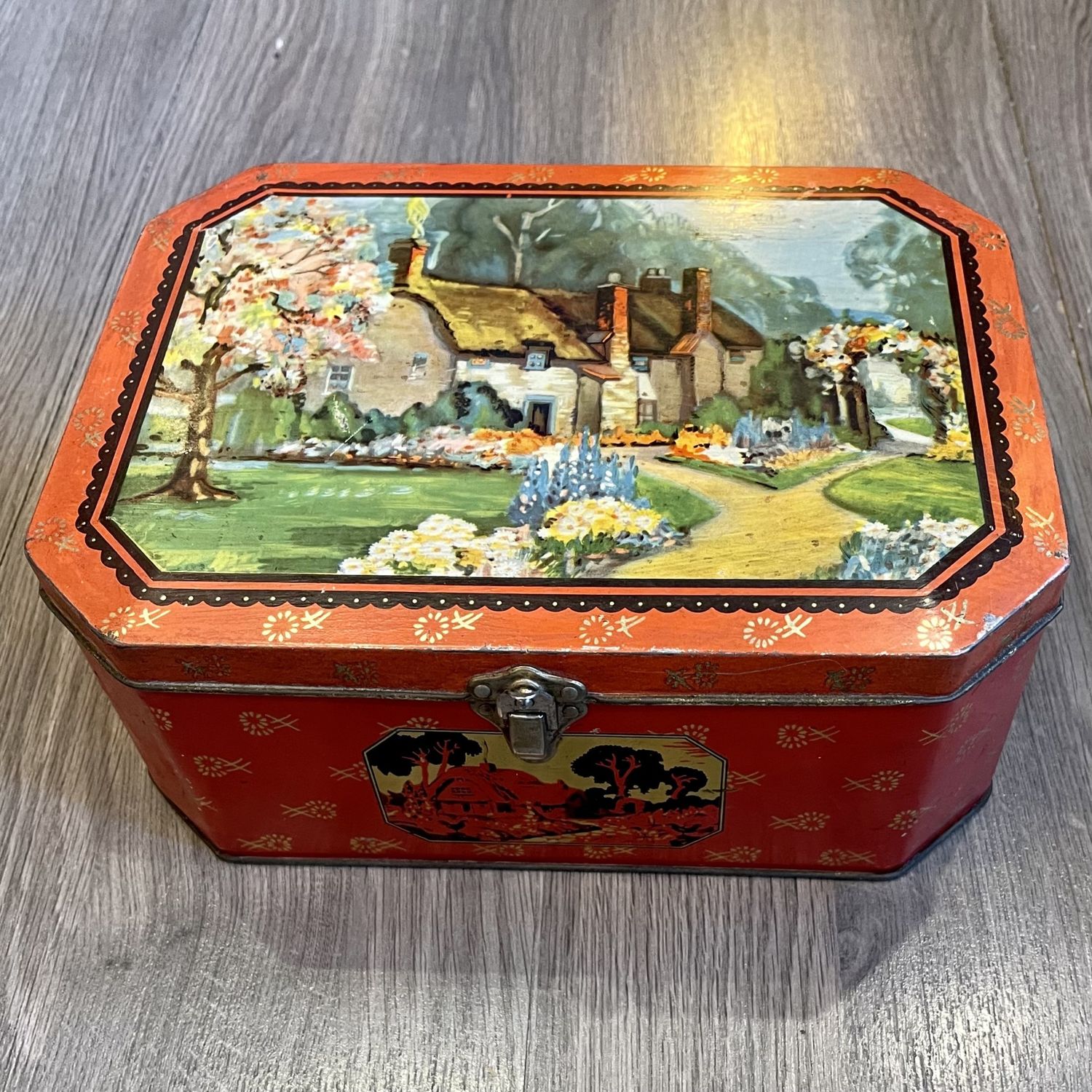 Large RILEY’S of HALIFAX TOFFEE Tin -Rare - Empty Tin