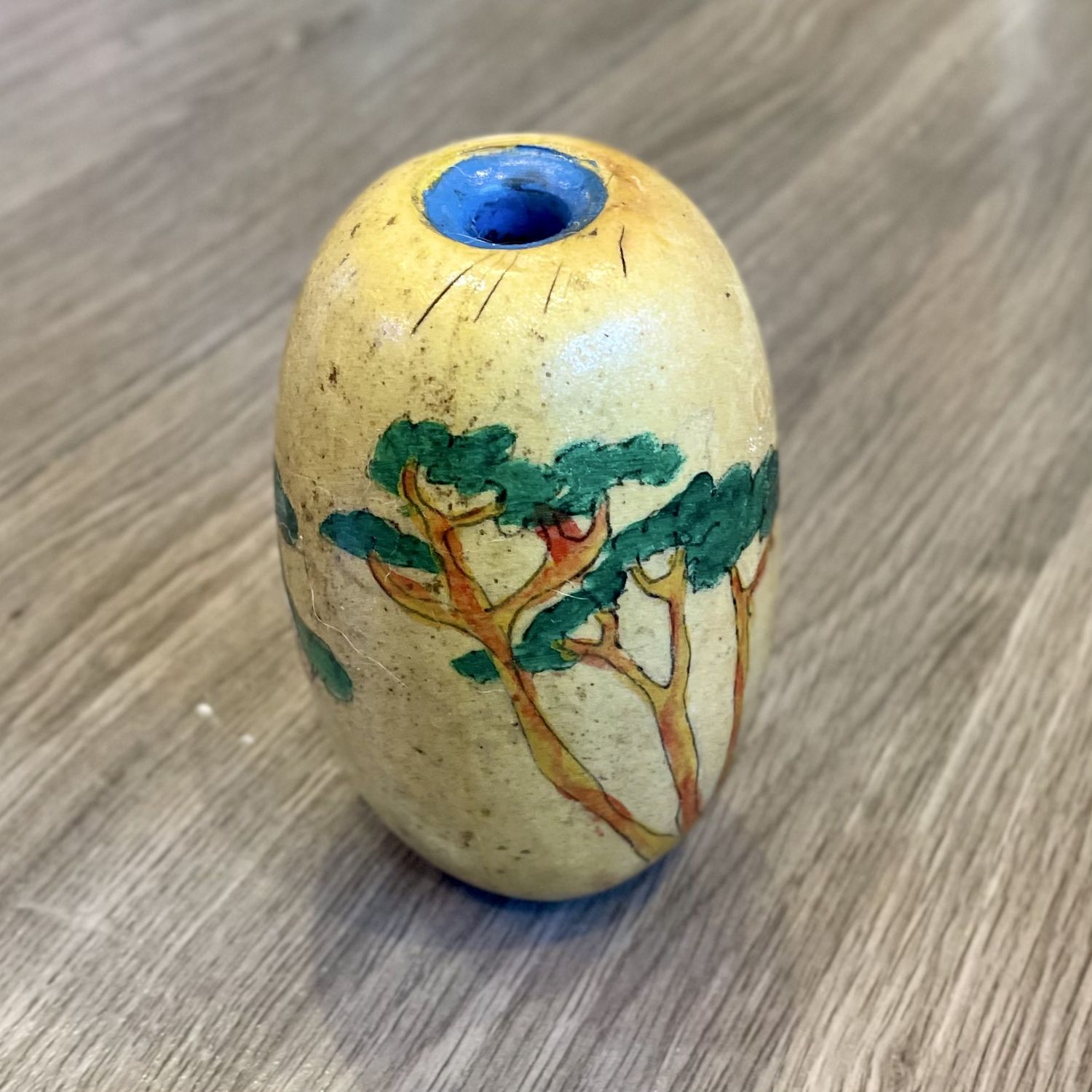 Hand Painted Fishing Float - Arbutus Trees