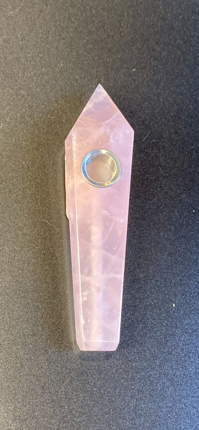 Rose Quartz - Pipe