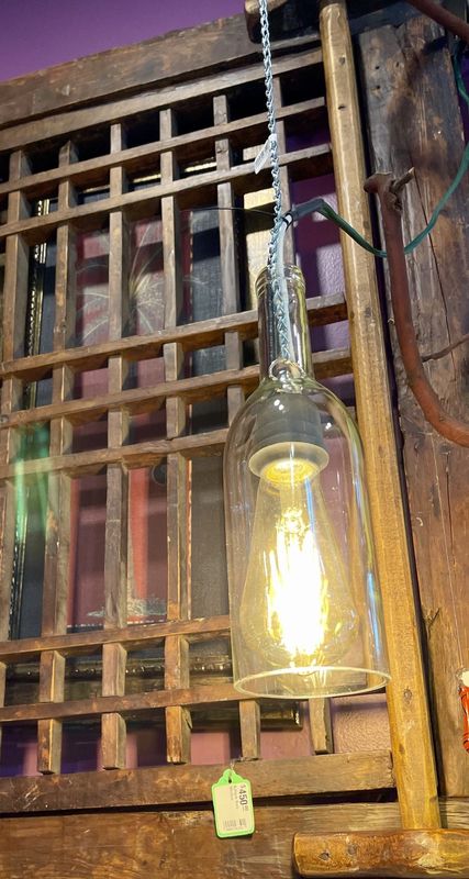Upcycled Bottle Light Clear (Bulb Sold Separately)