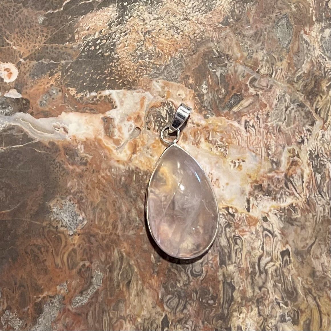 Quartz Stone Pendant .925