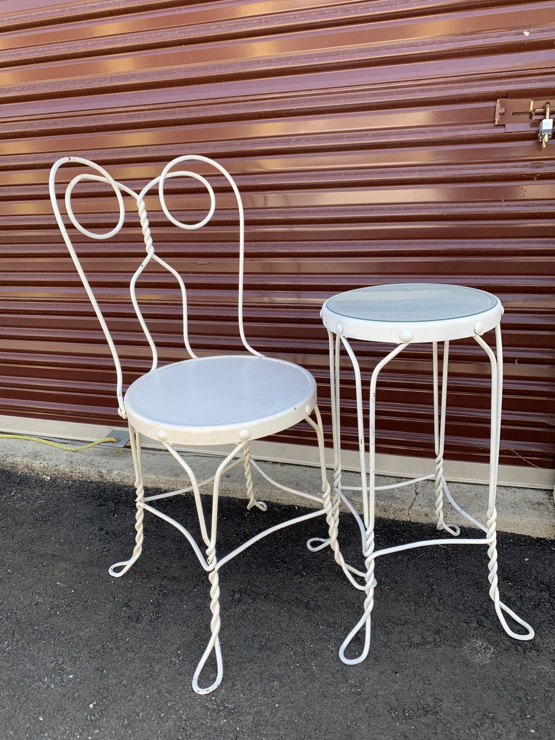 Rod iron Table and Chair