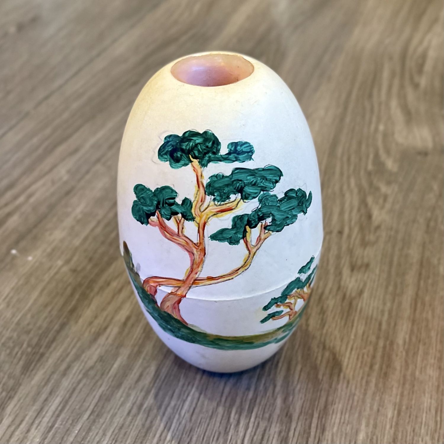 Hand Painted Fishing Float - Arbutus Tree/Butterfly