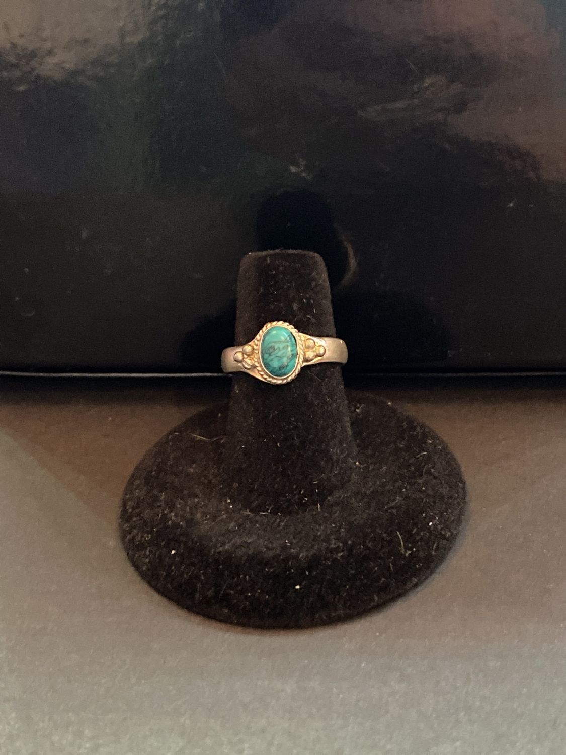 Turquoise ring .925 Sz6