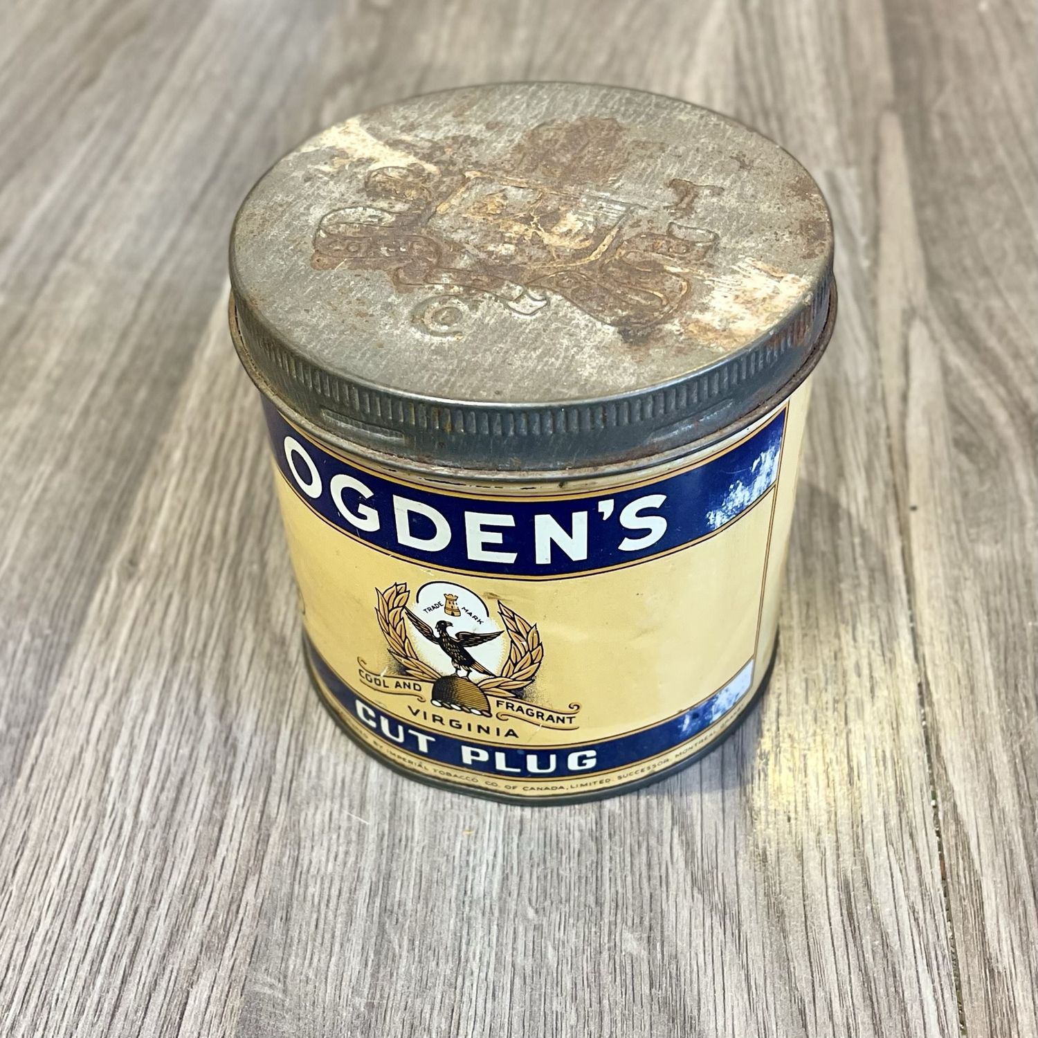 Ogden’s cut plug  Cigarette Tobacco - Empty Tin
