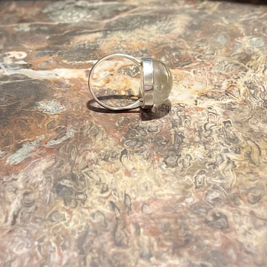 Rutile Quartz Ring .925 Sz8
