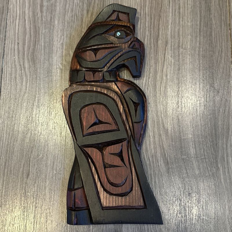 Thunderbird Carving with Abalone Eye - Carver: Connie Edwards