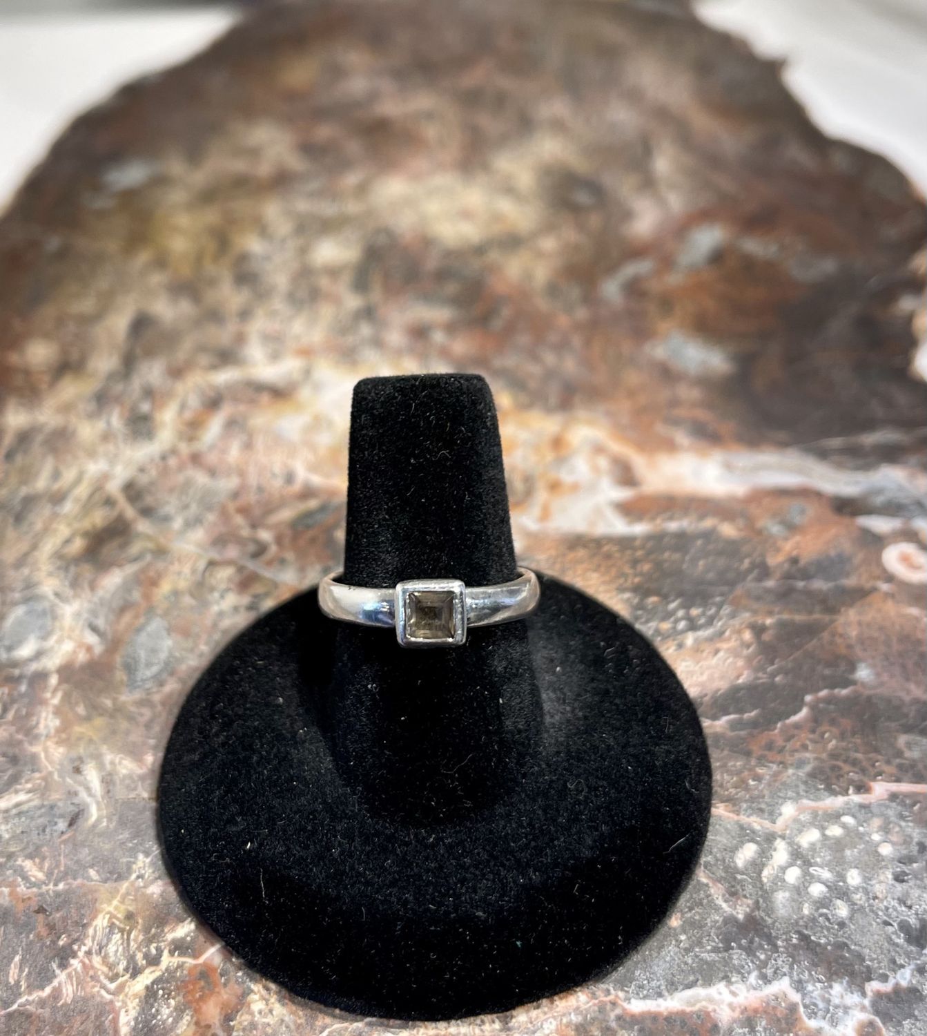 Amethyst Ring  .925   Size 7.5