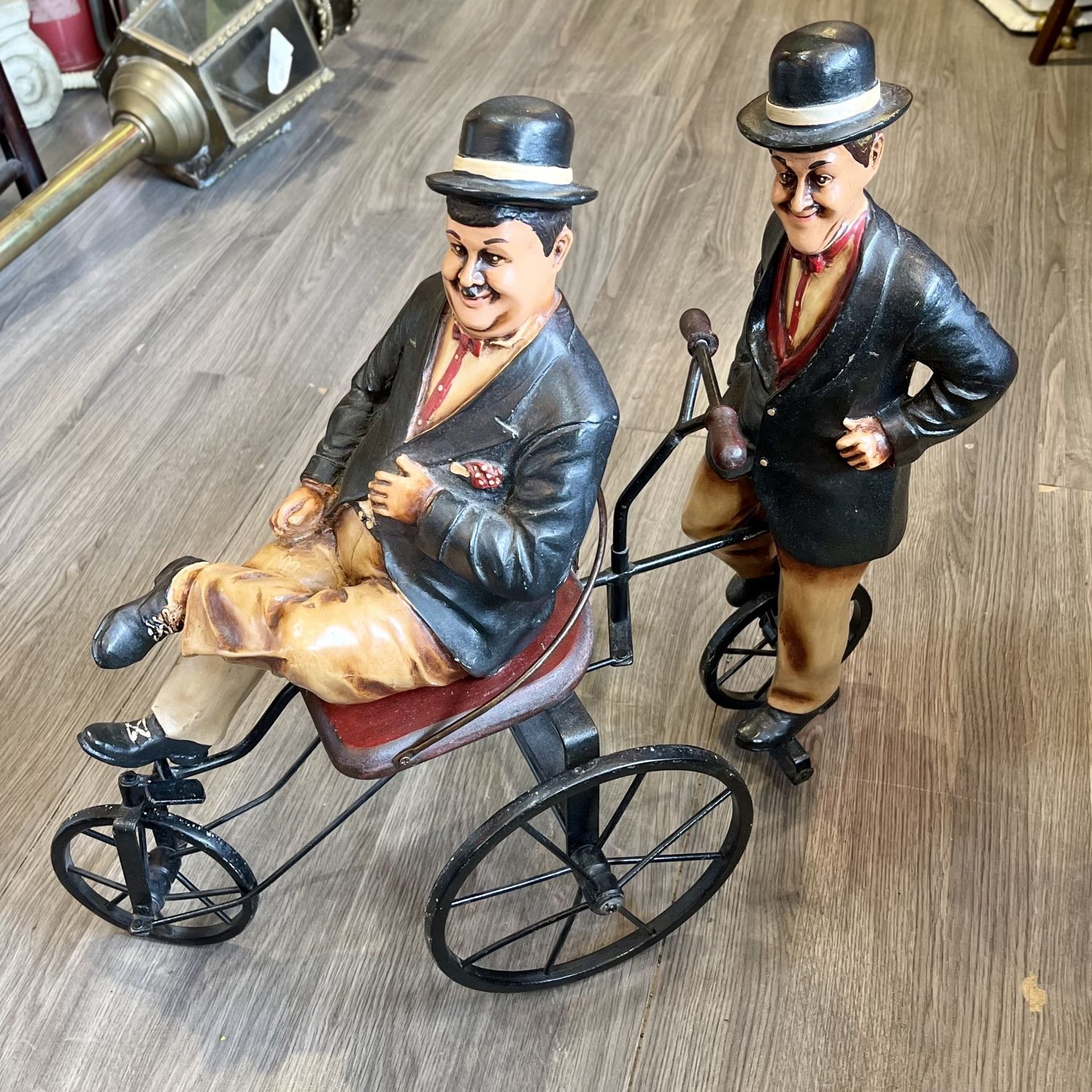 Laurel and Hardy on a Bike - Excellent condition