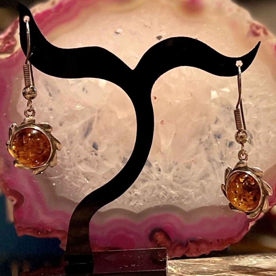 Amber Earrings .925
