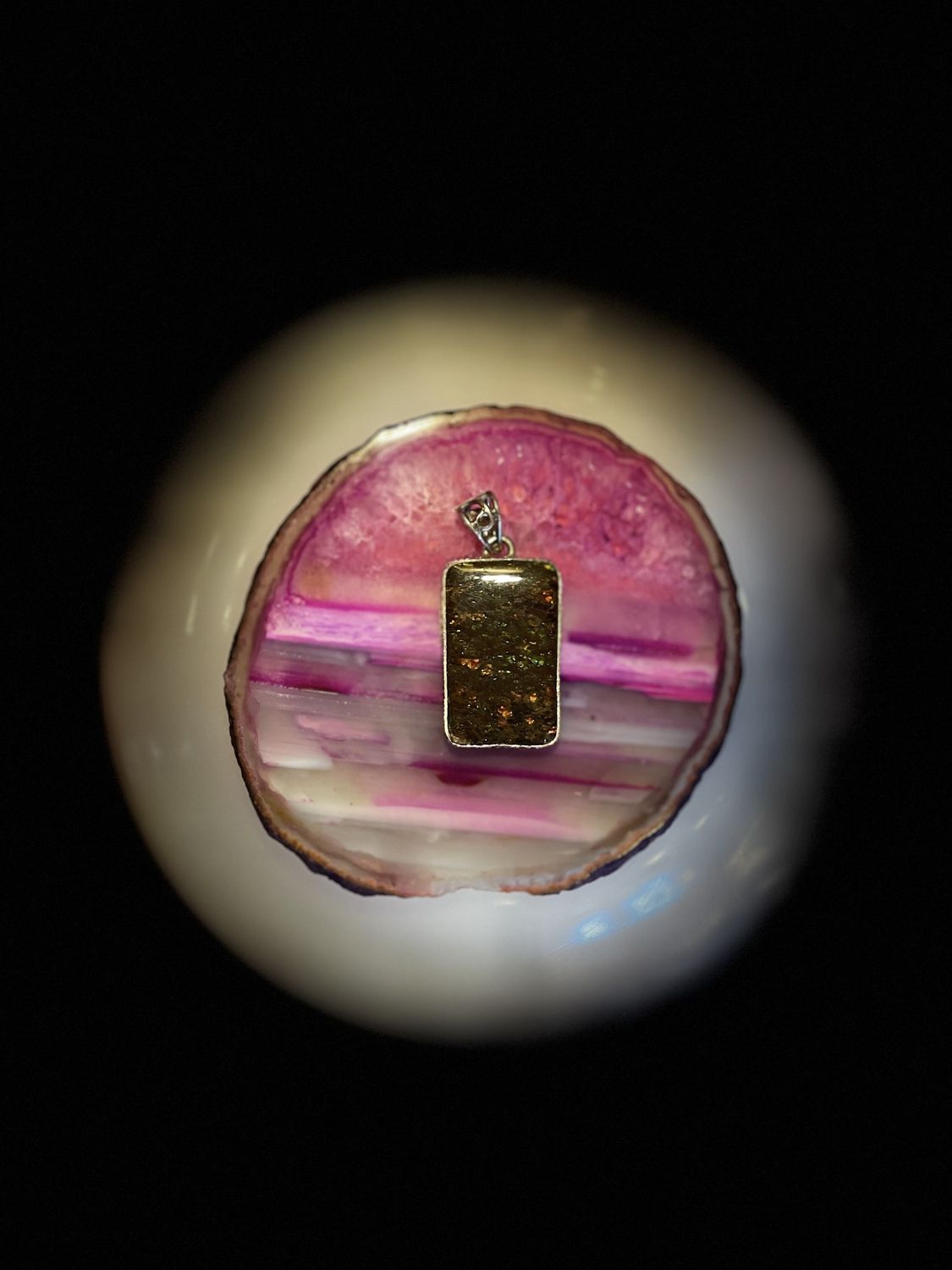 Ammolite Pendent