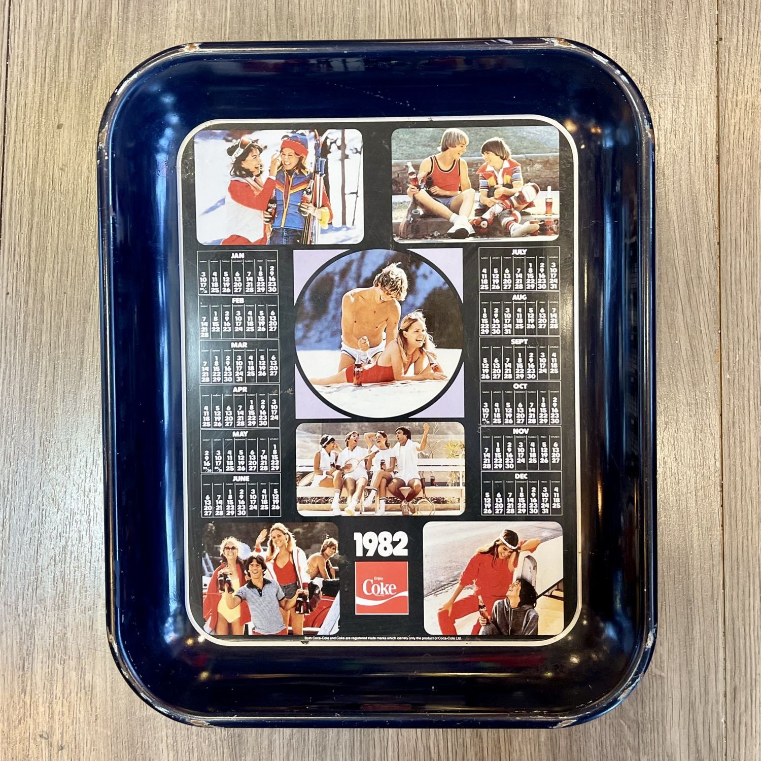 1980 Olympic calendar Coke Tray