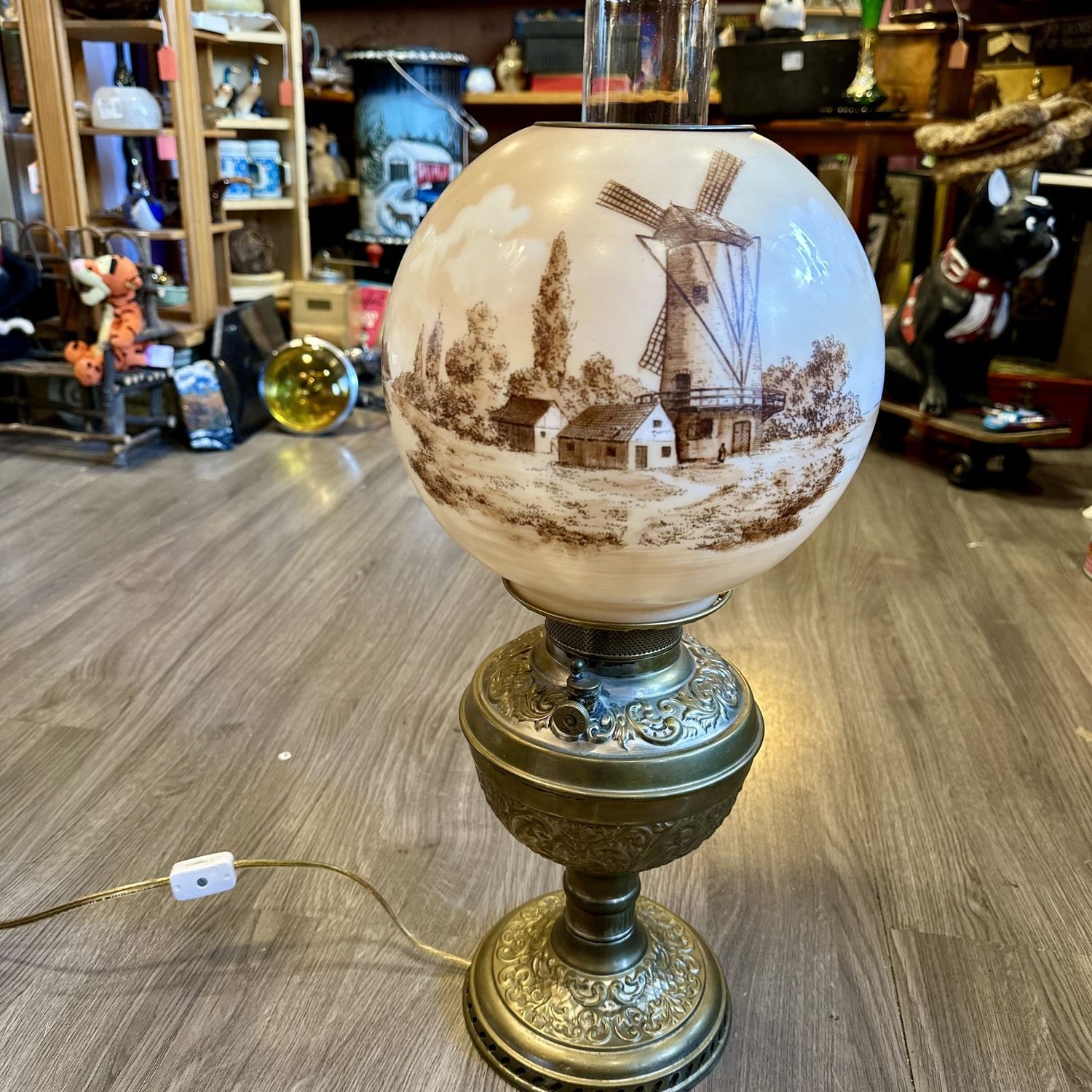 Brown Dutch Lamp - Electric