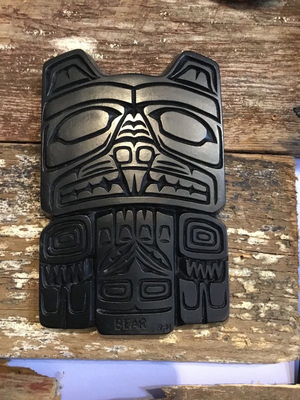 Aboriginal Resin Bear (7inch tall)