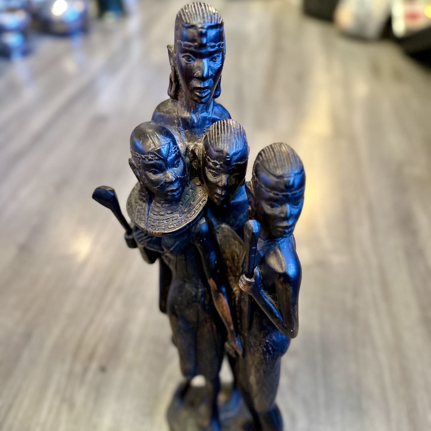 Hand Carved African Family