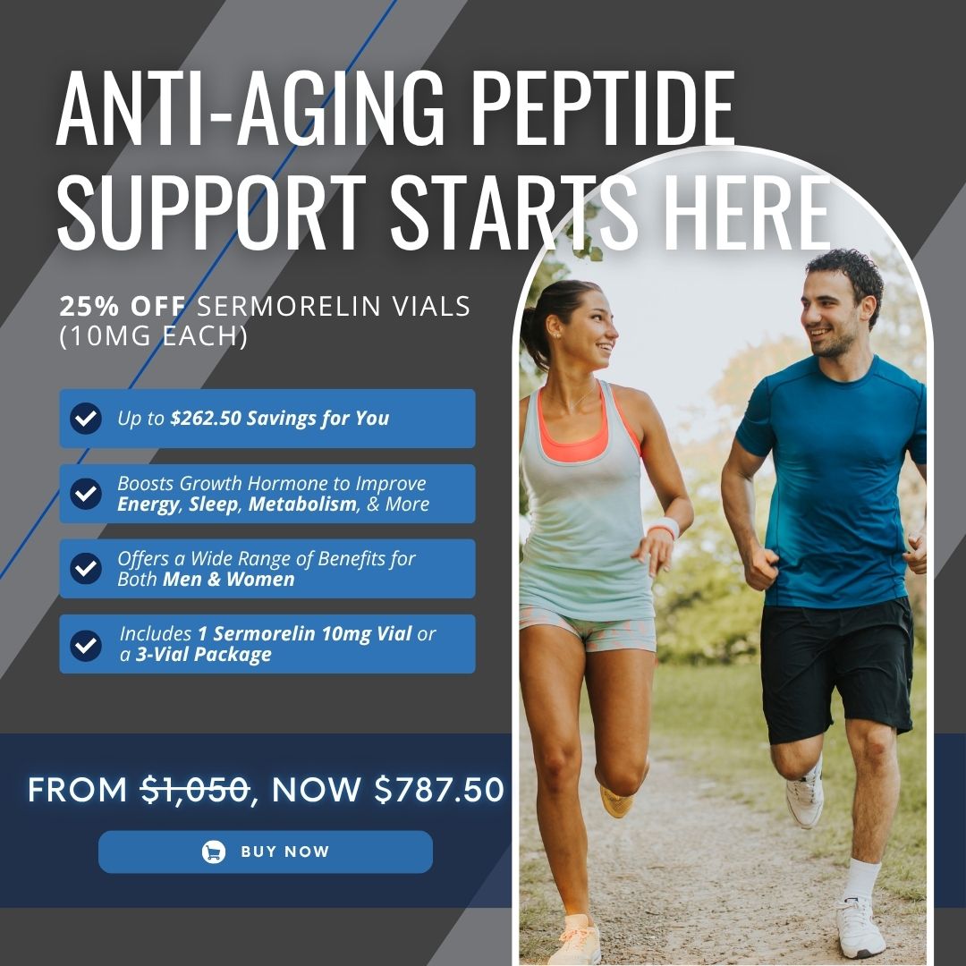 Three Sermorelin Vials (10mg Each) | 25% OFF!