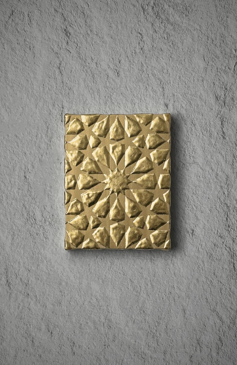 Arabesque Gold Panel – Sculpted Pattern in Pure Gold Leaf