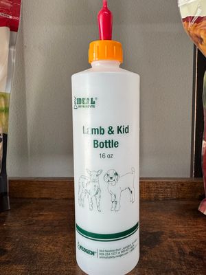 Lamb &amp; Kid Bottle w/Nipple 16oz