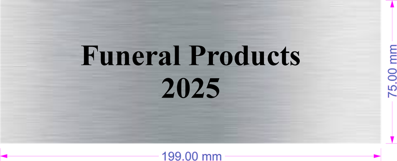 Silver Label 199mm x 75mm