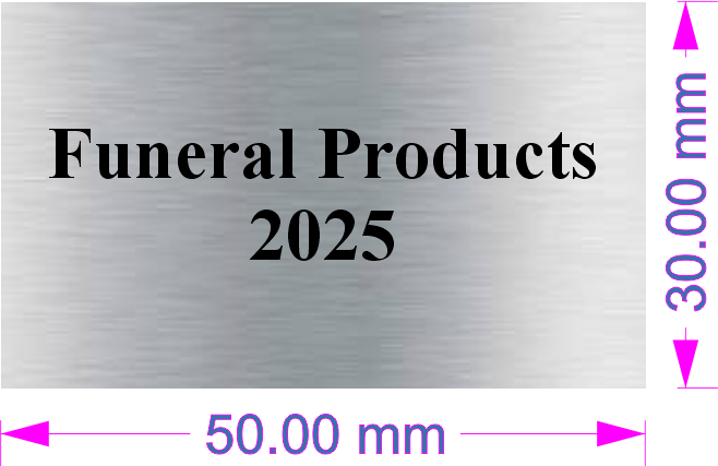 Silver Label 50mm x 30mm