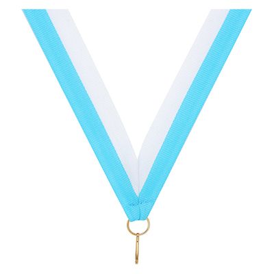 Light Blue / White Ribbon