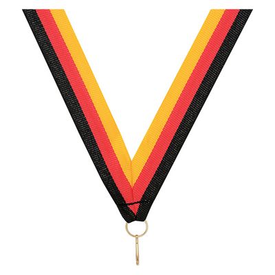 Black / Red / Gold Ribbon