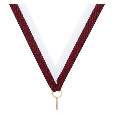 Maroon / White Ribbon
