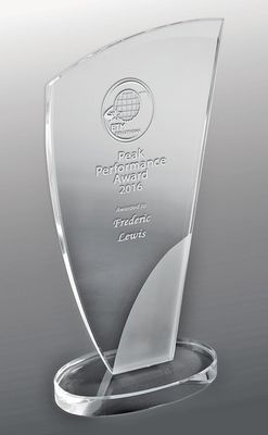 Designer Sandblasted Glass - Wedge