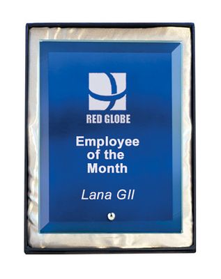 Laser Glass Rectangle-Blue